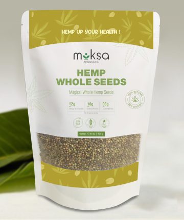 Moksa Hemp Whole Seeds - 500gm