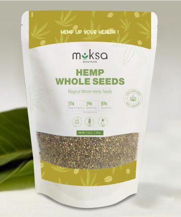 Moksa Hemp Whole Seeds - 200gm