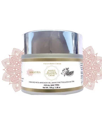 Amayra Naturals Kaushya - Mango Butter & Grapefruit Face N Body Creme - 100gm