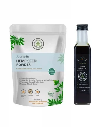 Ananta Hemp Sativa Oil & Hemp Seed Powder - Combo Pack