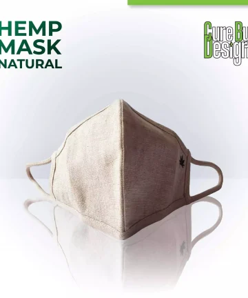 Cure By Design Hemp Mask Unbleached – Natural