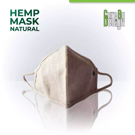 Cure By Design Hemp Mask Unbleached – Natural