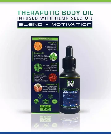 Cure By Design Therapeutic Body Oil - Motivation