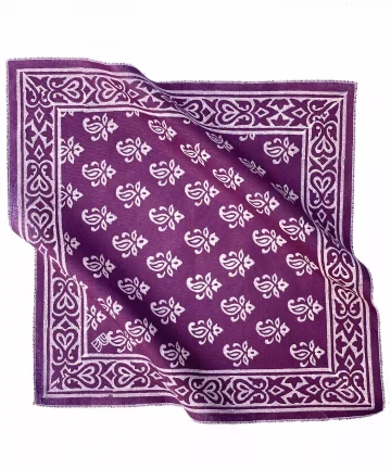 Rumaal Hemp Handkerchief - Tosh Purple
