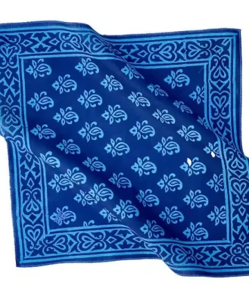 Rumaal Hemp Handkerchief - Tosh Blue