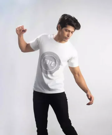 Cannabie Hemp T-Shirt Dope Printed – White