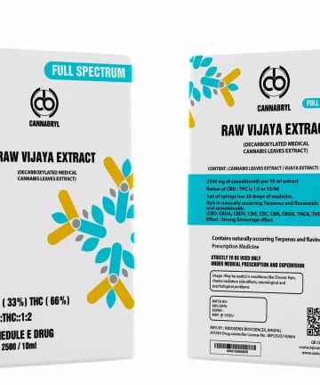Cannabryl™ Raw Vijaya Extract CBD:THC 1:2 (THC Dominant) 2500mg