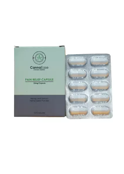 Cannaease Pain Relief Capsules (For Oral Consumption) - 10pc