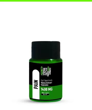 Cure By Design Pain Capsules (THC Dominant) - 1400mg