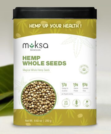Moksa Hemp Whole Seeds - 250gm