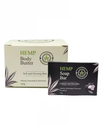 Ananta Hemp Body Butter & Hemp Charcoal Soap - 225g|120g