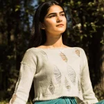 Cannabie Diamond Knit Top