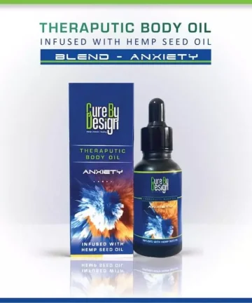 Cure By Design Therapeutic Body Oil - Anxiety