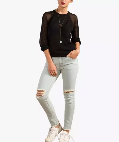 Foxxy Straight fit Hemp Jeans - Ice Blue