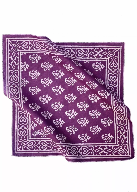 Rumaal Hemp Handkerchief - Tosh Purple