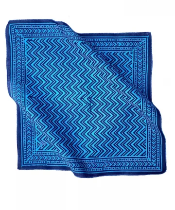 Rumaal Hemp Handkerchief – Gokarna Blue