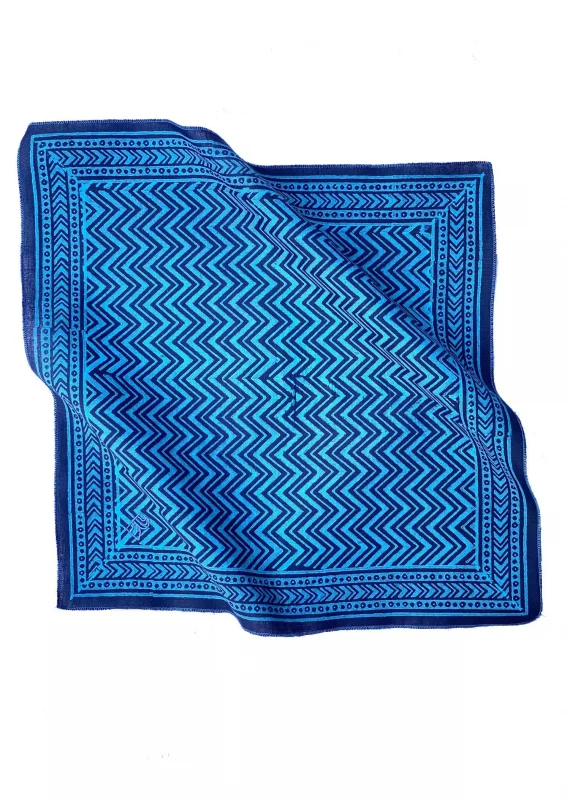 Rumaal Hemp Handkerchief – Gokarna Blue