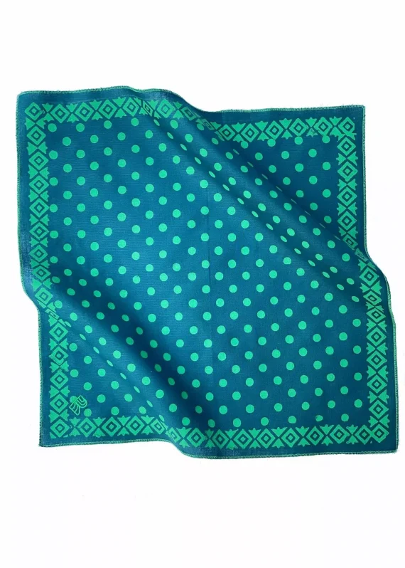 Rumaal Hemp Handkerchief - Hampi Green