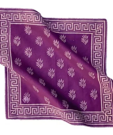 Rumaal Hemp Handkerchief – Malana Purple