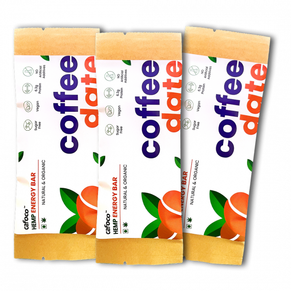 Cafoco Hemp Energy Bar - Coffee Date (set of 3)