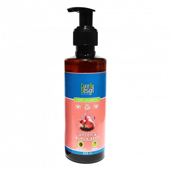 Cure By Design Hemp, Black Seed Oil & Onion Shampoo