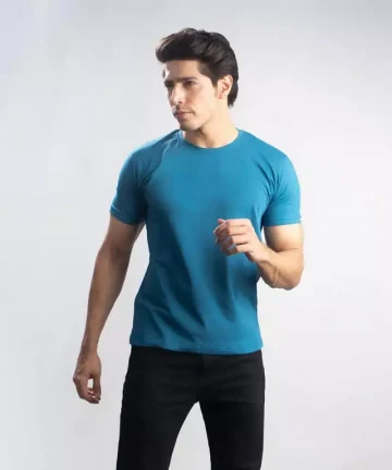 Cannabie Hemp Solid T-Shirt – Blue