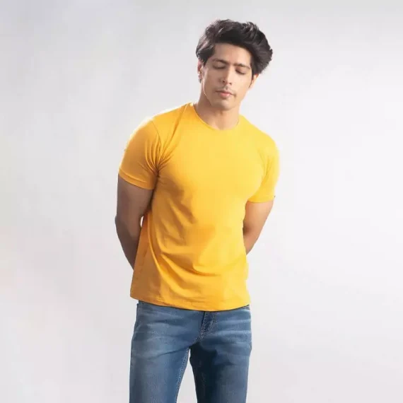 Cannabie Hemp Solid T-Shirt – Yellow