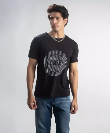 Cannabie Hemp T-Shirt Dope Printed – Black
