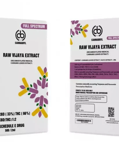 Cannabryl™ Raw Vijaya Extract CBD:THC 1:2 500mg - 2ml