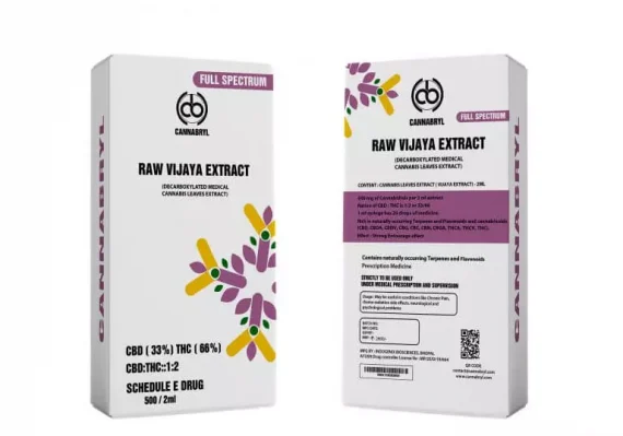 Cannabryl™ Raw Vijaya Extract CBD:THC 1:2 500mg - 2ml