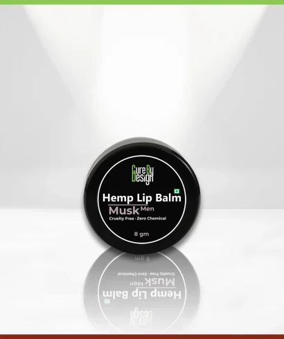 Cure By Design Hemp Lip Balm - Musk For Men - 8gms