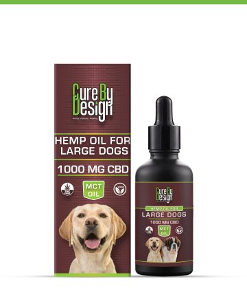 Cure By Design Hemp Oil for Large Dogs - 1000mg CBD(MCT)