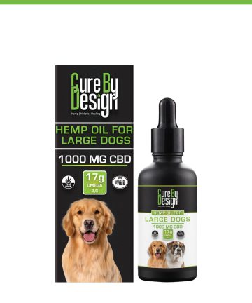 Cure By Design Hemp Oil With CBD for Large Dogs - 1000mg