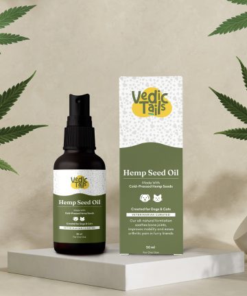 Vedic Tails Hemp Seed Oil For Pets - 50ml