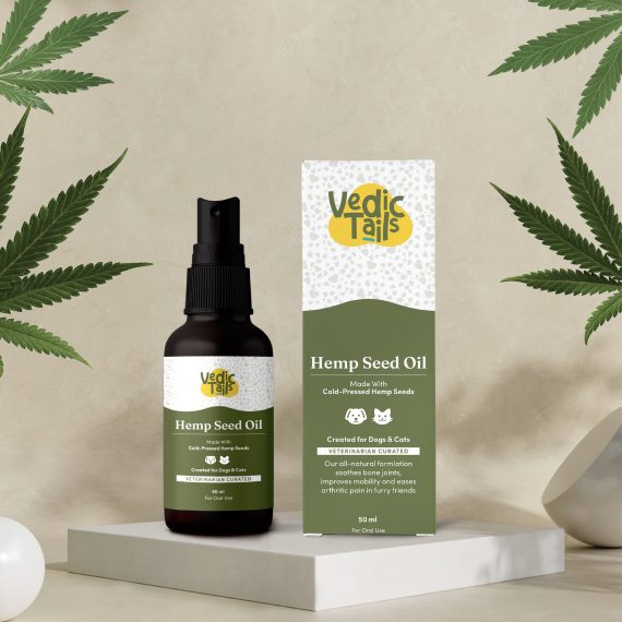 Vedic Tails Hemp Seed Oil For Pets - 50ml