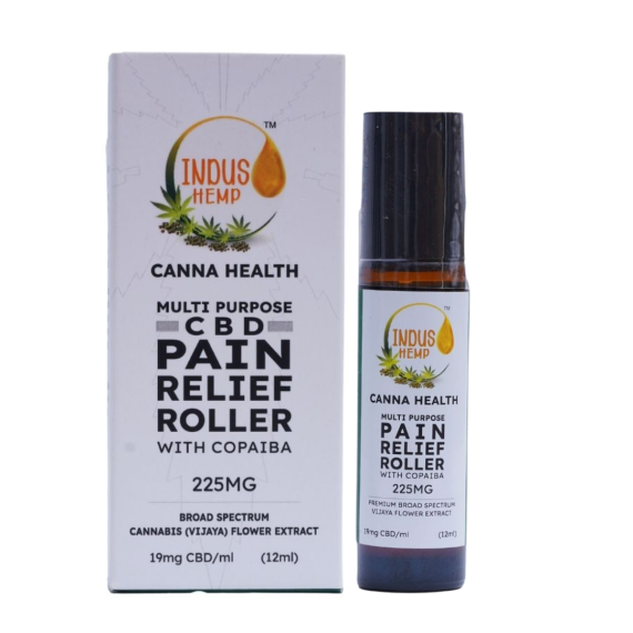 indus hemp canna health cbd pain relief roller