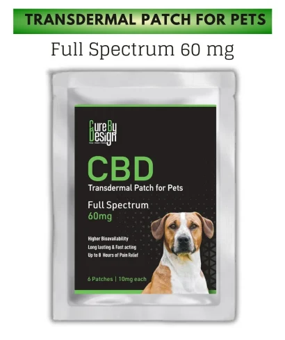 cure by design transdermal cbd patch for pets