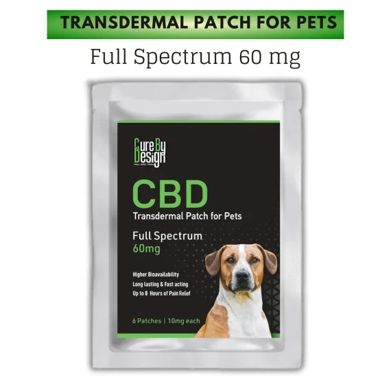 cure by design transdermal cbd patch for pets