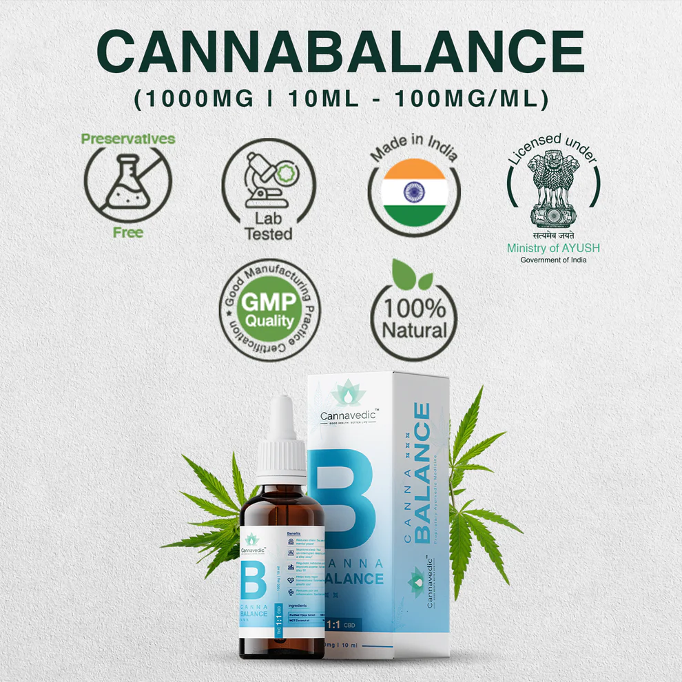 Cannavedic CannaBalance THC+CBD oil (1:1|THC:CBD) - 1000mg | 10ml - Image 3