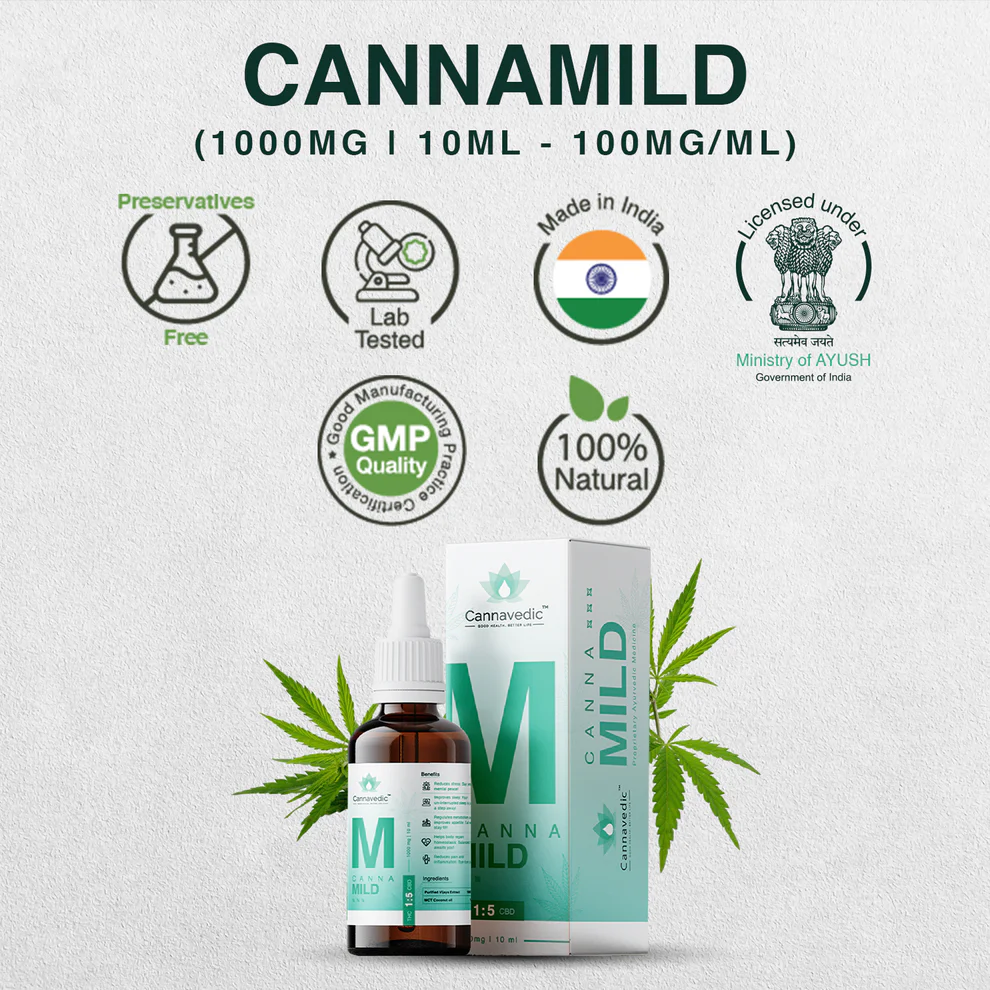 Cannavedic CannaMild THC+CBD Oil (1:5|THC:CBD) - 10ml | 30ml - Image 2