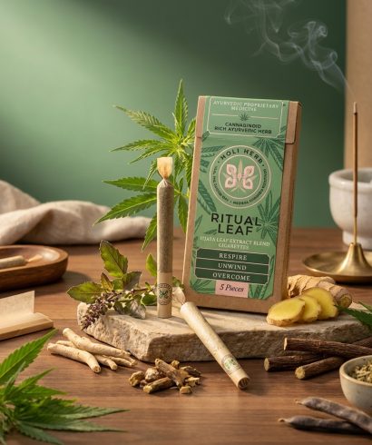 holi herb ritual leaf herbal cigarettes