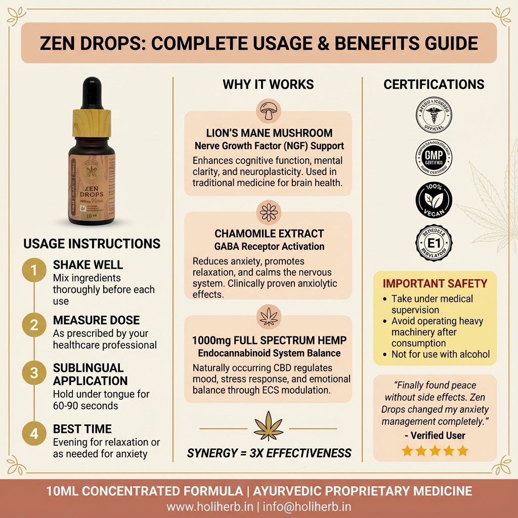 Holi Herb Zen Drops | 1000mg - Image 2