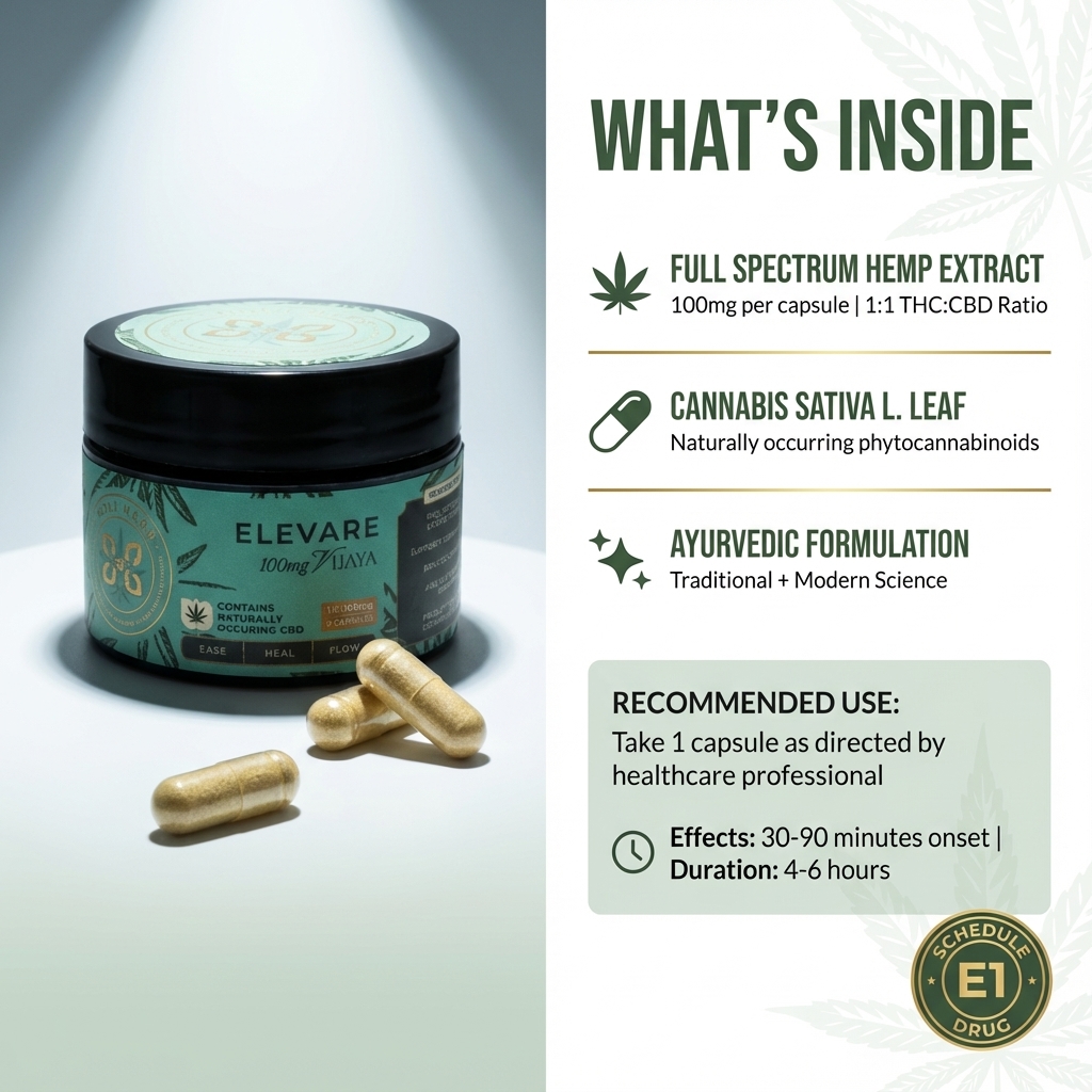 Holi Herb Elevare Capsules | 100mg, 15caps - Image 2