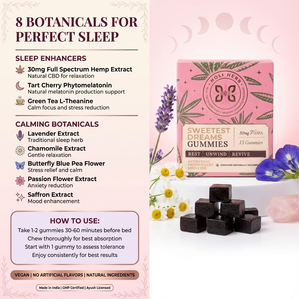 Holi Herb Sweetest Dreams Gummies — 15 Pack | 30 Pack - Image 3