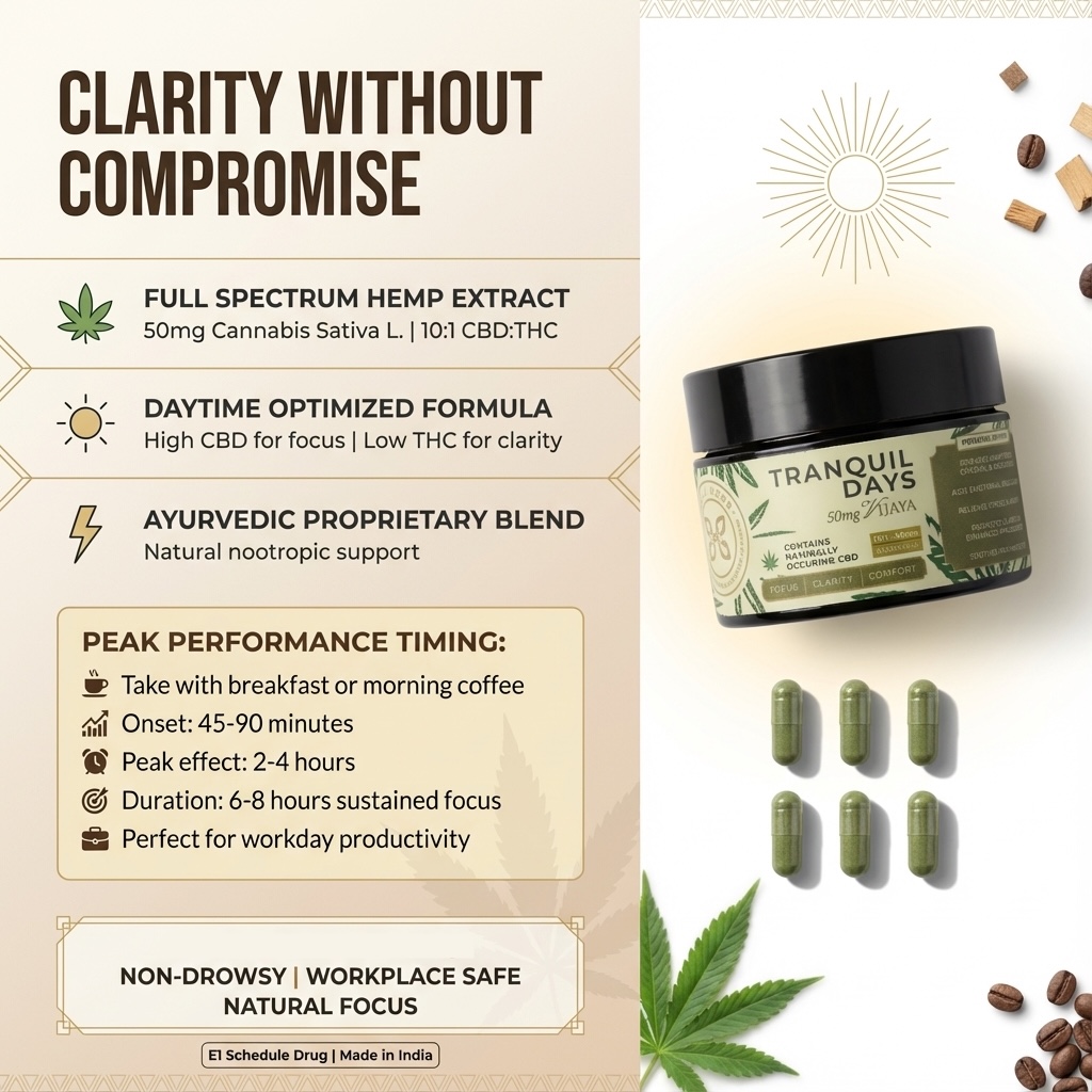 Holi Herb Tranquil Days Capsules | 10:1 CBD:THC - Image 2