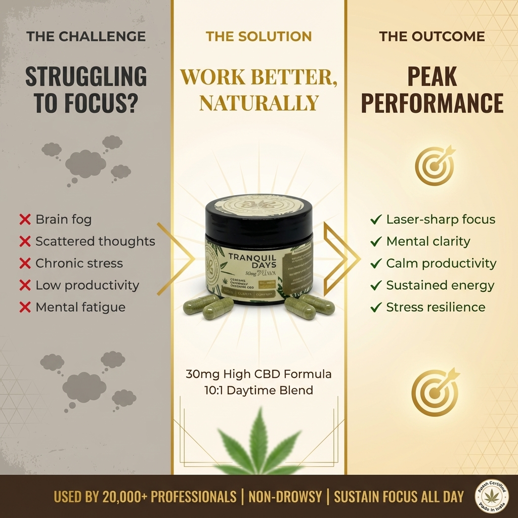 Holi Herb Tranquil Days Capsules | 10:1 CBD:THC - Image 3